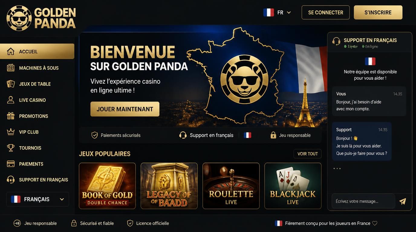 Menus en français, support localisé
